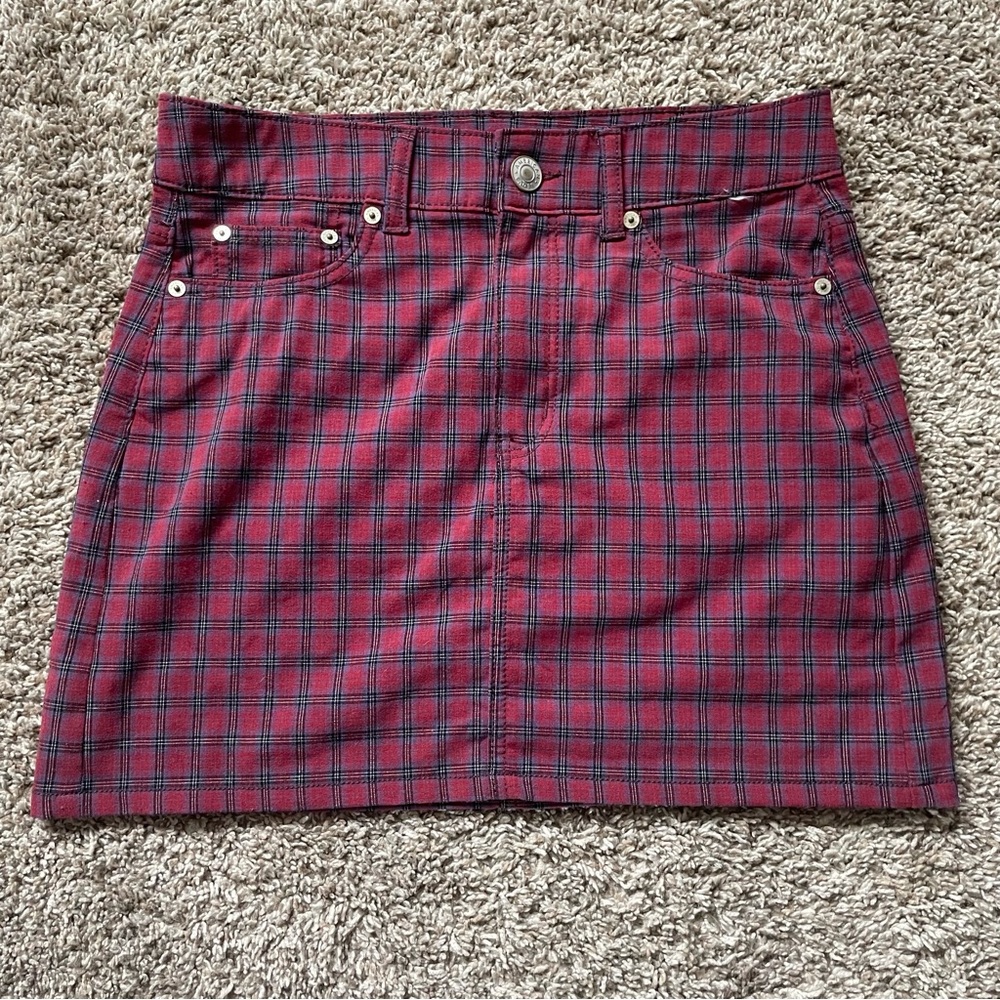 American Eagle Plaid High Rise Mini
